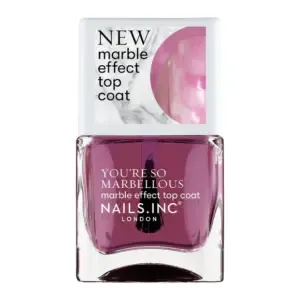NailsInc Marble Effect Top Coat May The Quartz Be With You 14ml, marmoripäällyslakka